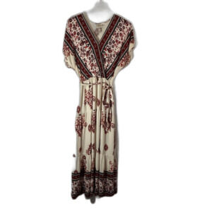 Knox Rose Maxi Dress Floral Batwing V-neck